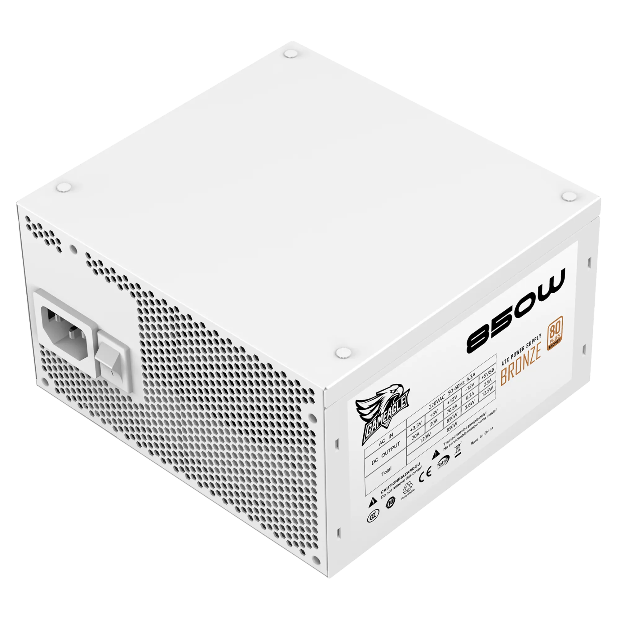850W 80+ Bronz Modüler Power Psu (Beyaz) thumbnail 2