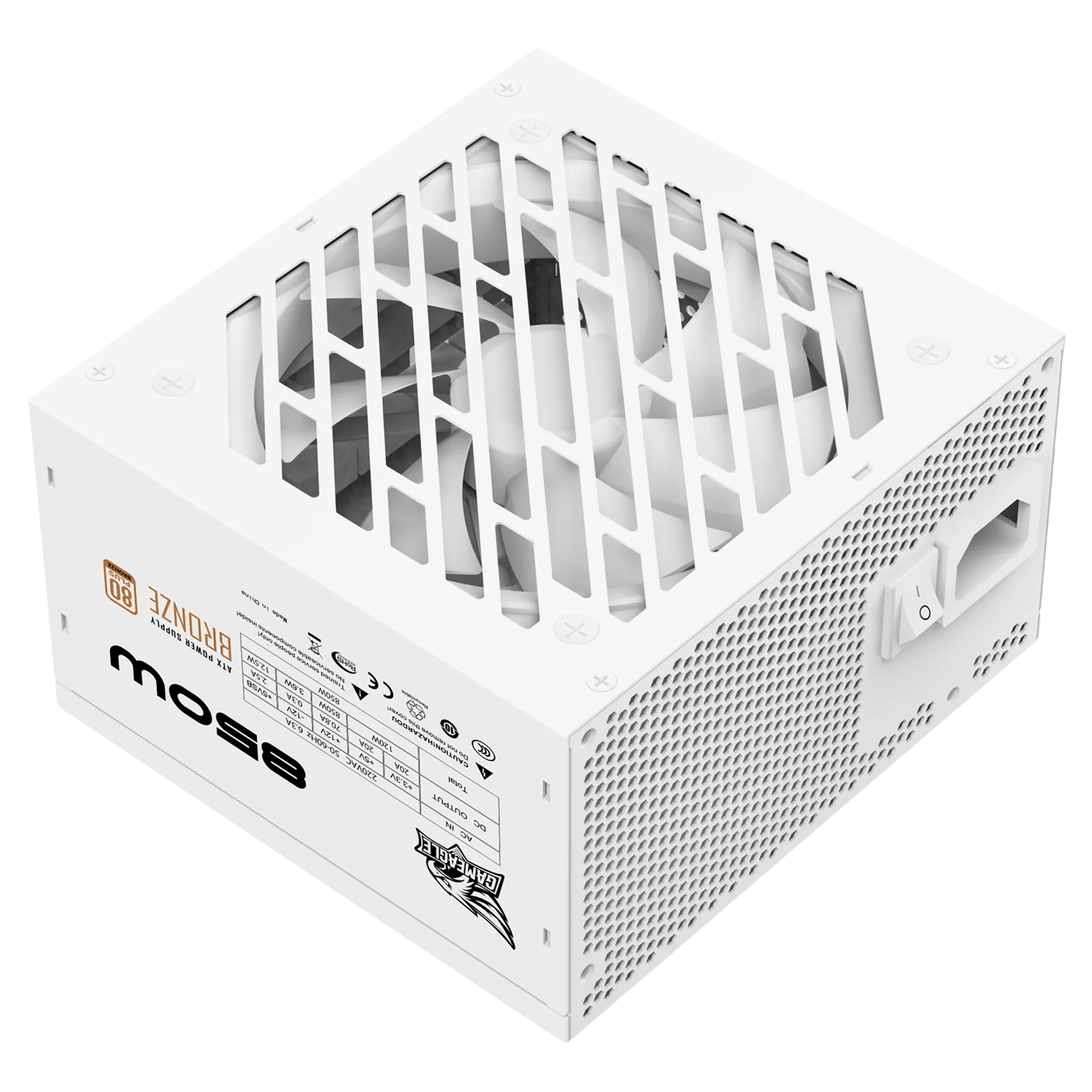 850W 80+ Bronz Modüler Power Psu (Beyaz) thumbnail 4