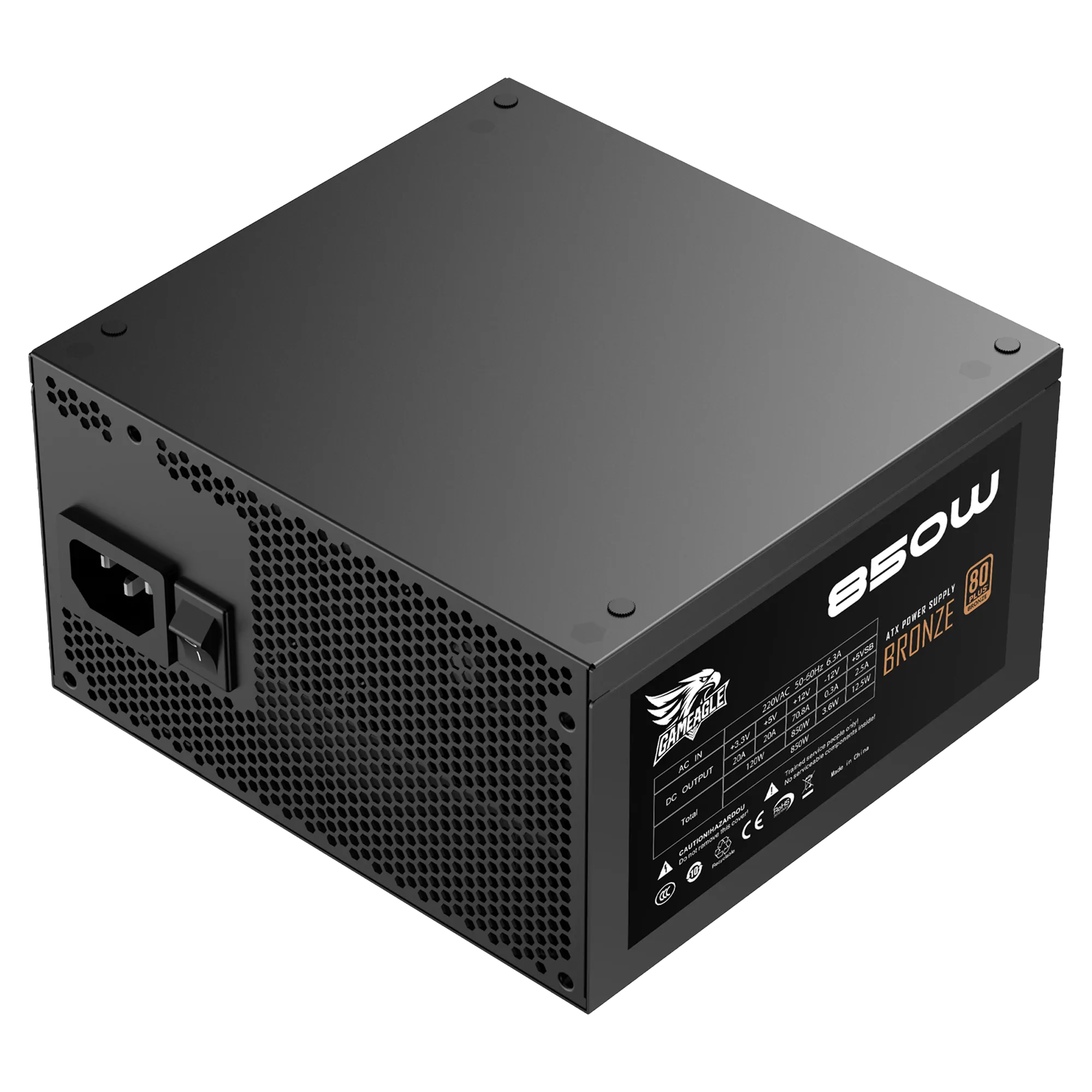 850W 80+ Bronz Modüler Power Psu (Siyah) thumbnail 2