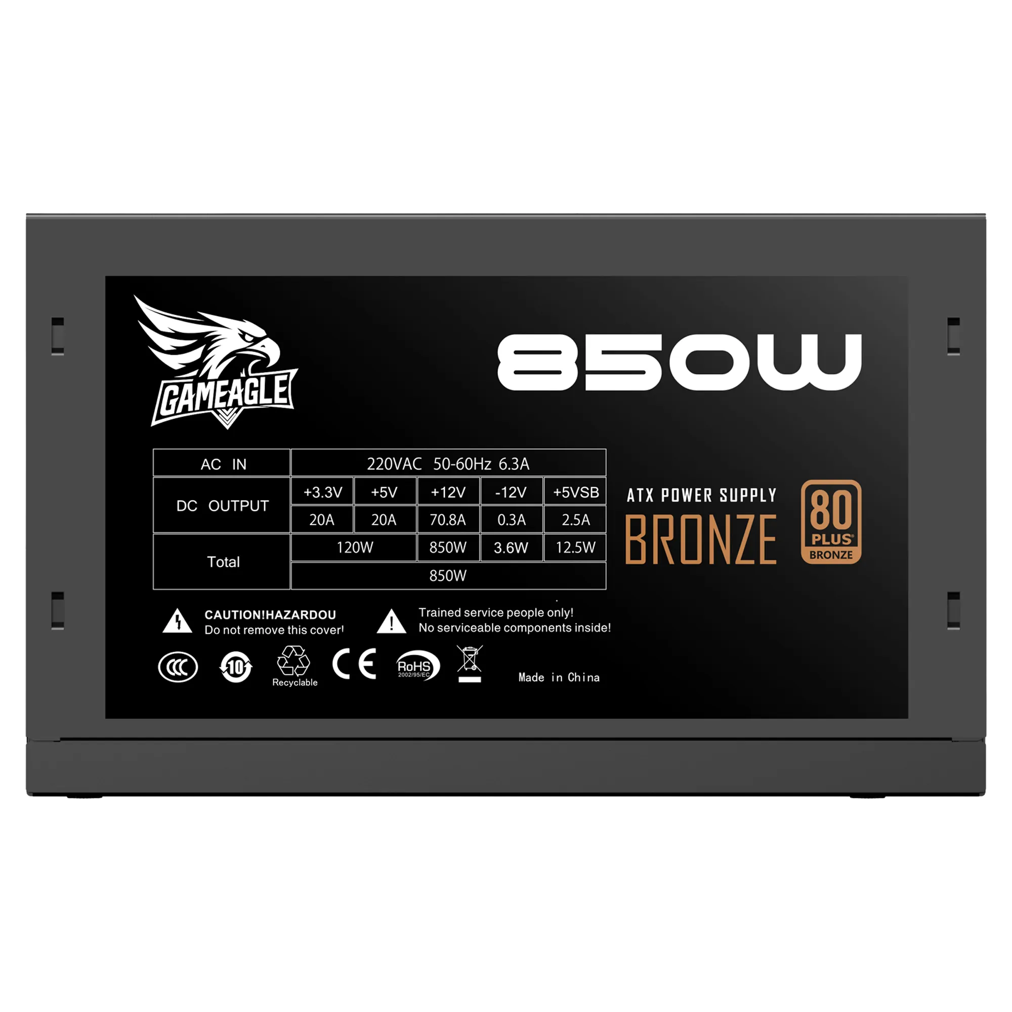 850W 80+ Bronz Power Psu (Siyah)