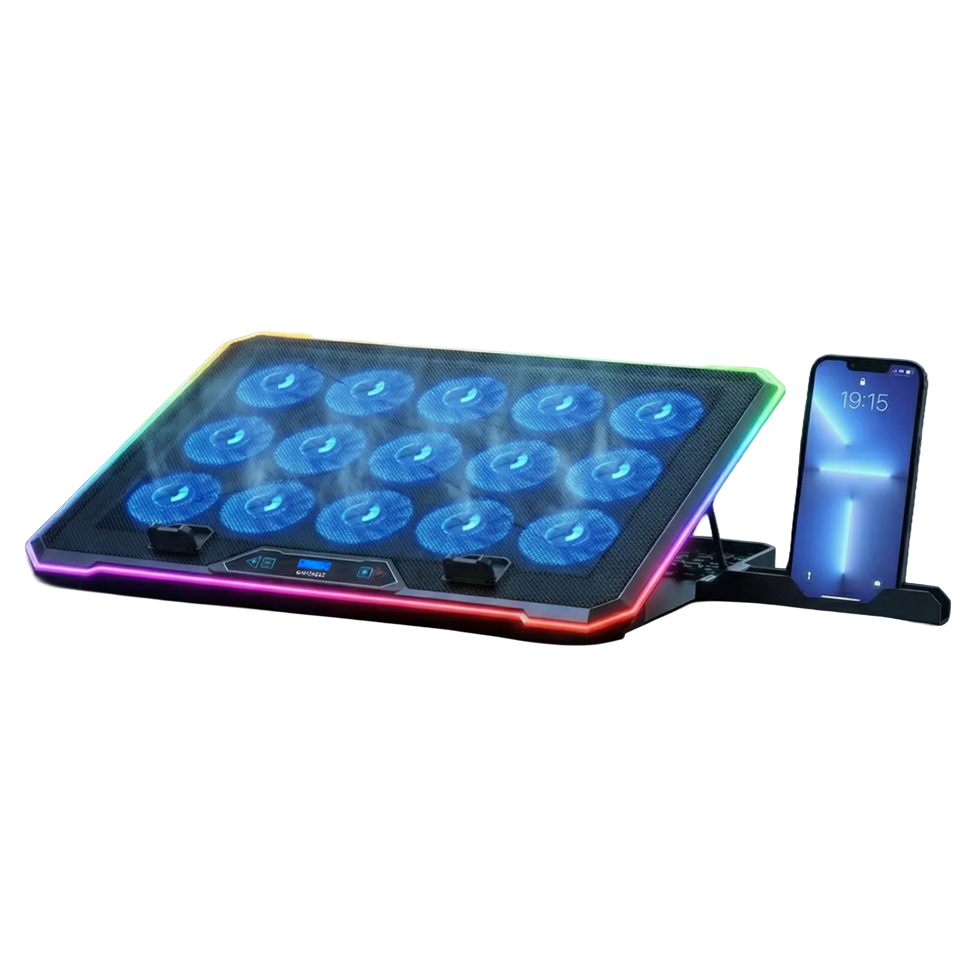 Aero Storm V15 RGB 15 Fanlı 10 RGB Modlu 9-17.3'' Notebook Soğutucu thumbnail 5