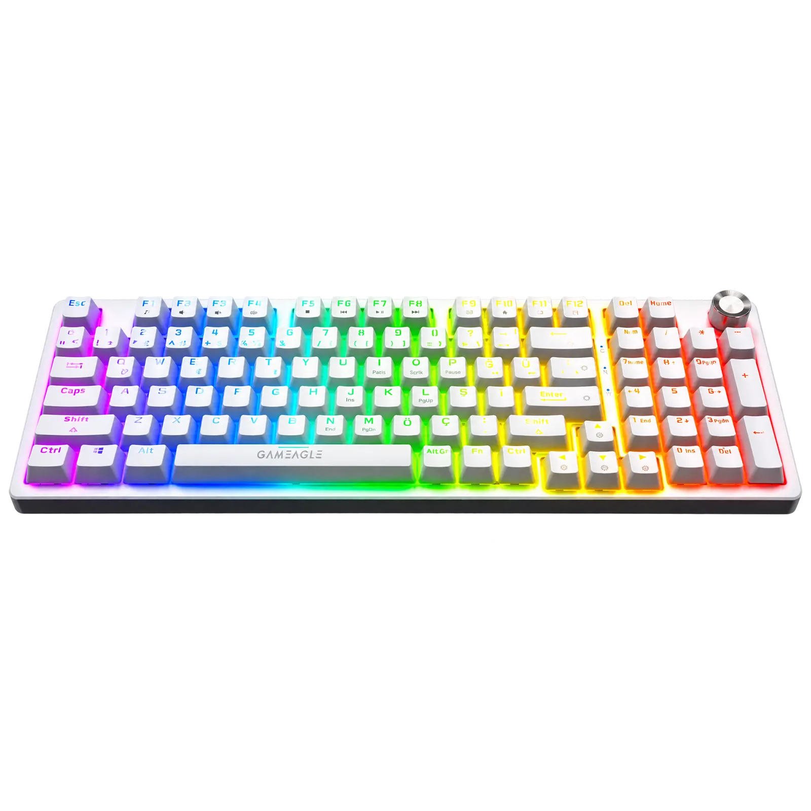 Diablo Rgb Kablolu Mekanik Oyuncu Klavyesi Beyaz thumbnail 2