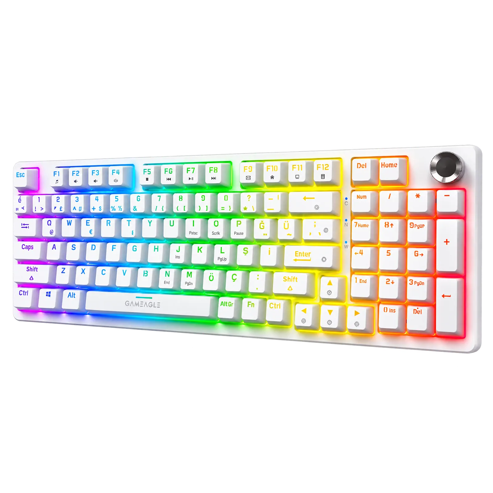 Diablo Rgb Kablolu Mekanik Oyuncu Klavyesi Beyaz thumbnail 4