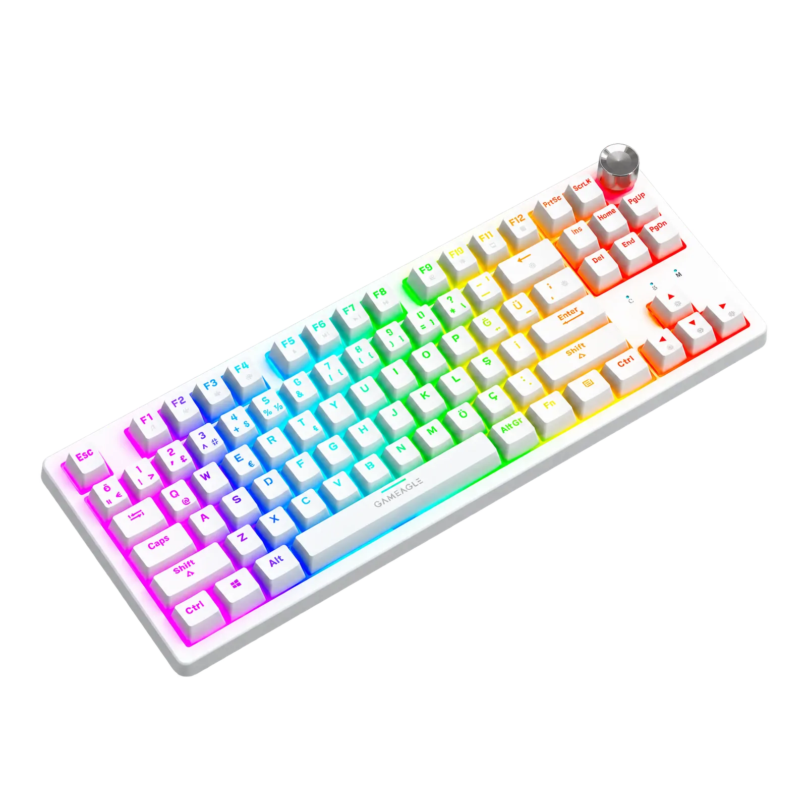 Dryo Rgb Kablolu Mekanik Oyuncu Klavyesi Beyaz thumbnail 4