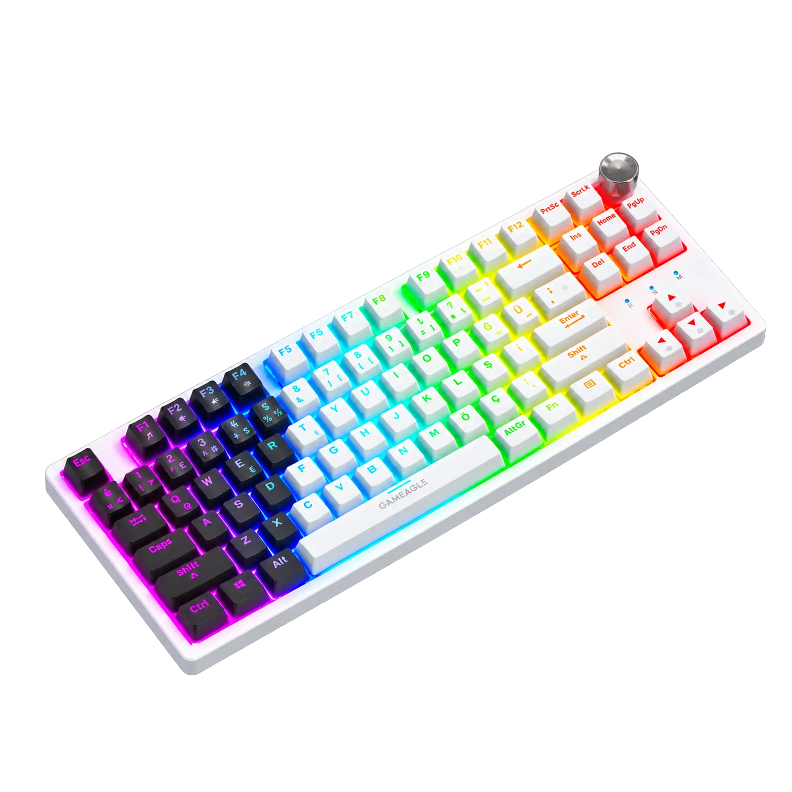 Dryo Rgb Kablolu Mekanik Oyuncu Klavyesi Beyaz/Siyah thumbnail 4