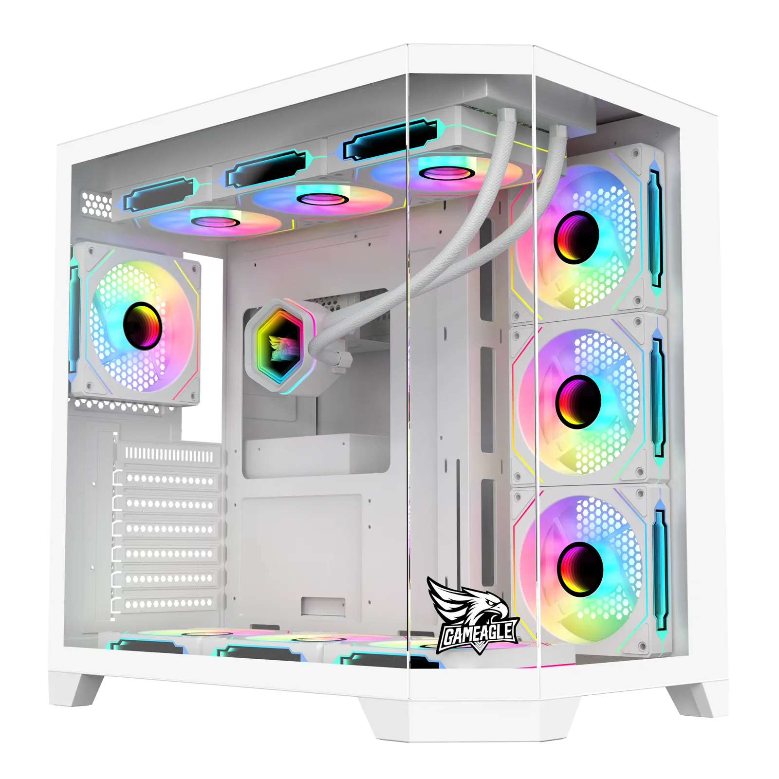Edge 7 ARGB Oyuncu PC Kasası 850W Sıvı Soğutmalı (Beyaz)