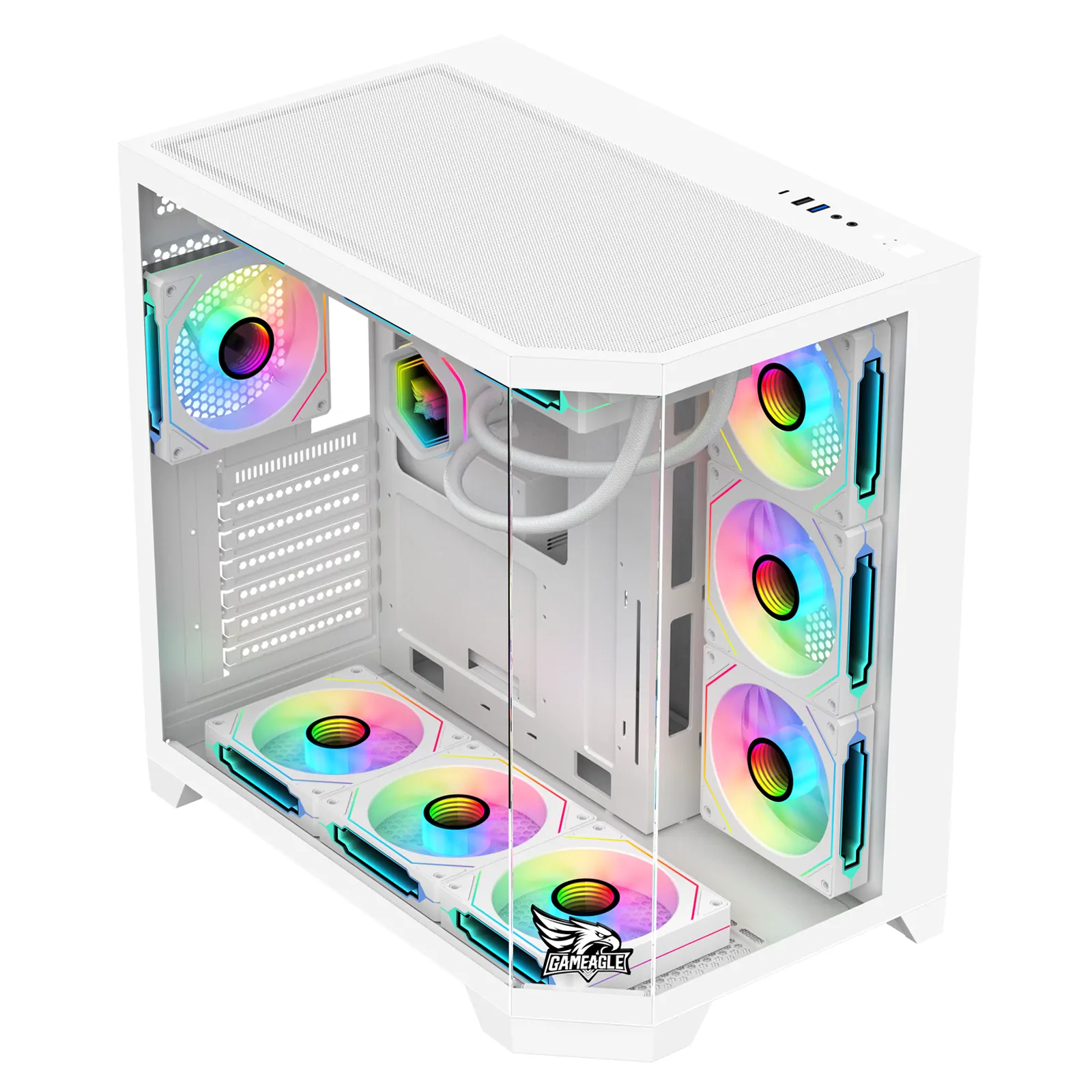 Edge 7 ARGB Oyuncu PC Kasası 850W Sıvı Soğutmalı (Beyaz) thumbnail 2