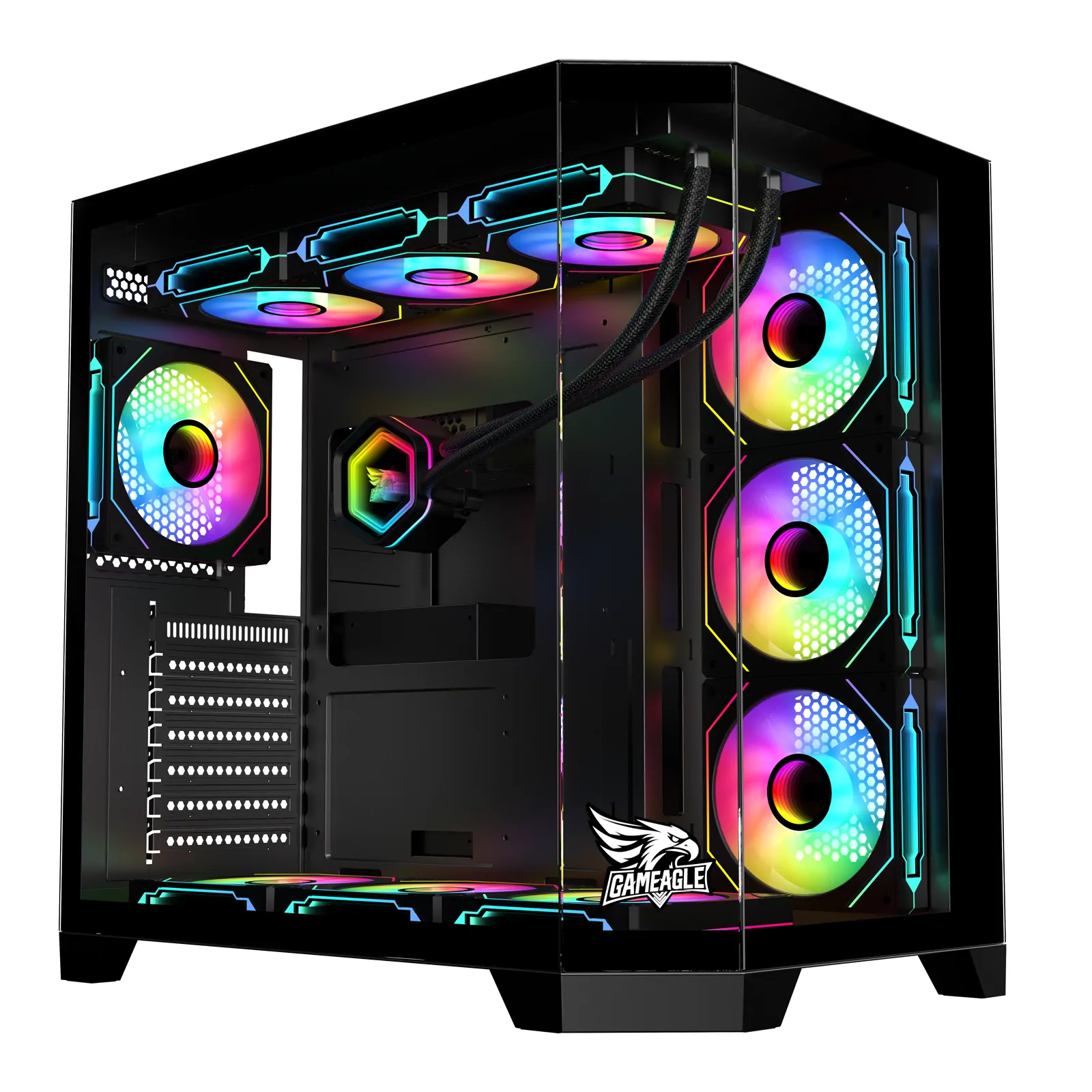 Edge 7 ARGB Oyuncu PC Kasası 850W Sıvı Soğutmalı (Siyah)
