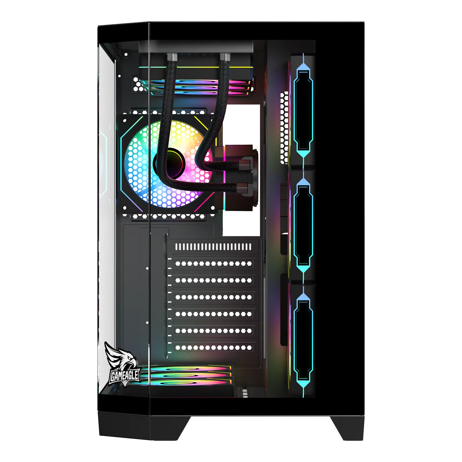 Edge 7 ARGB Oyuncu PC Kasası 850W Sıvı Soğutmalı (Siyah) thumbnail 3