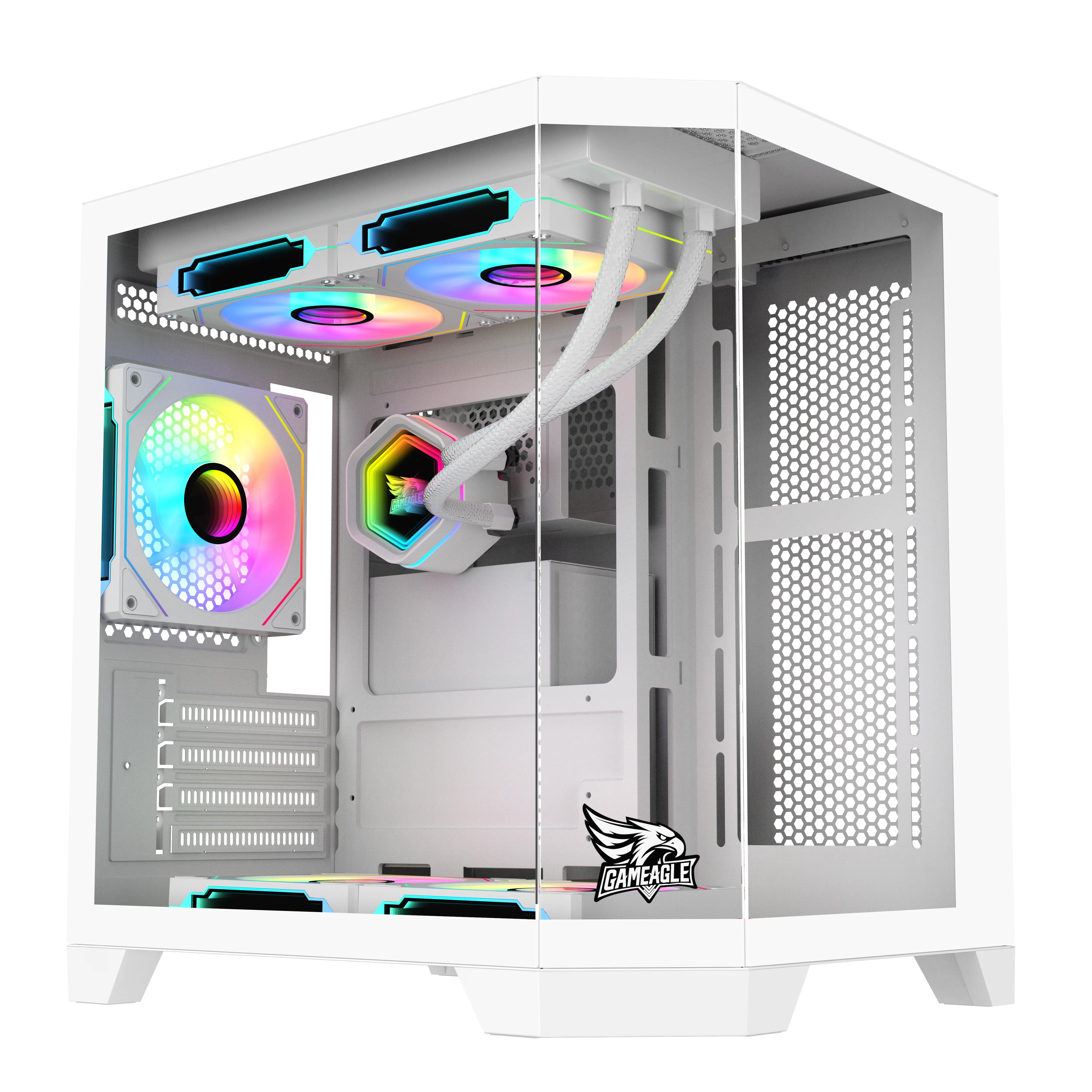Edge Compact 3 ARGB Oyuncu PC Kasası 750W Bronz Sıvı Soğutmalı (Beyaz)