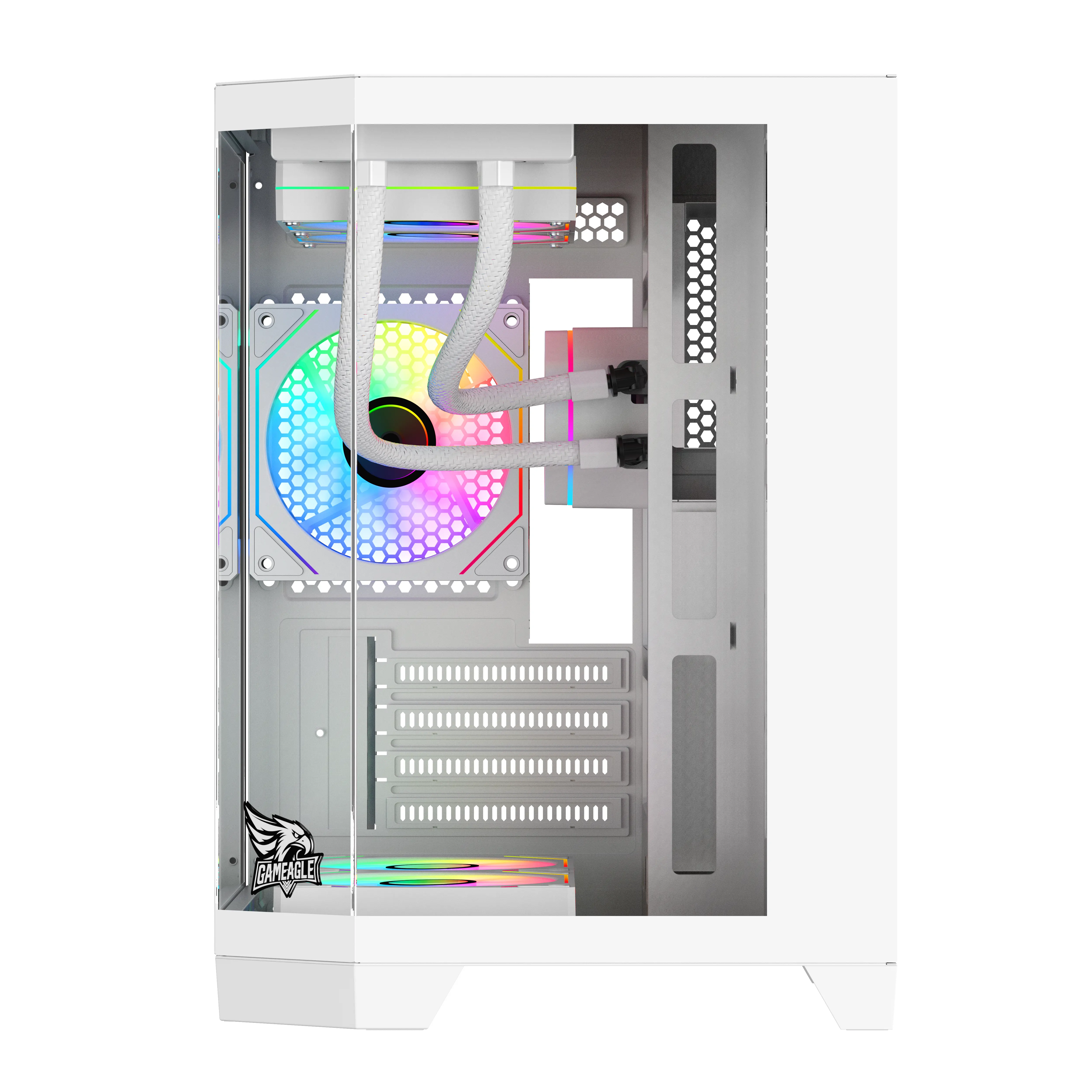 Edge Compact 3 ARGB Oyuncu PC Kasası 750W Bronz Sıvı Soğutmalı (Beyaz) thumbnail 3