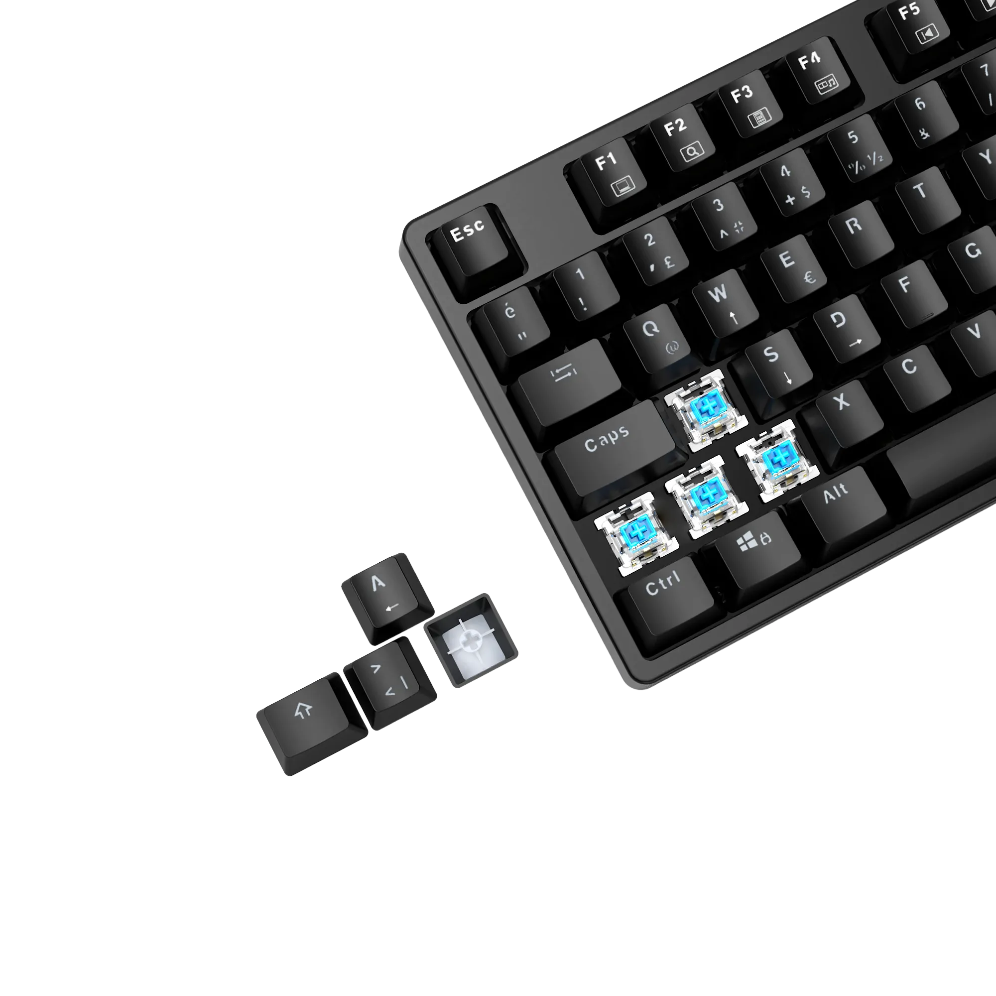 Fullflex Mekanik Kablolu Işıklı Türkçe Q Klavye (Blue Switch) thumbnail 6