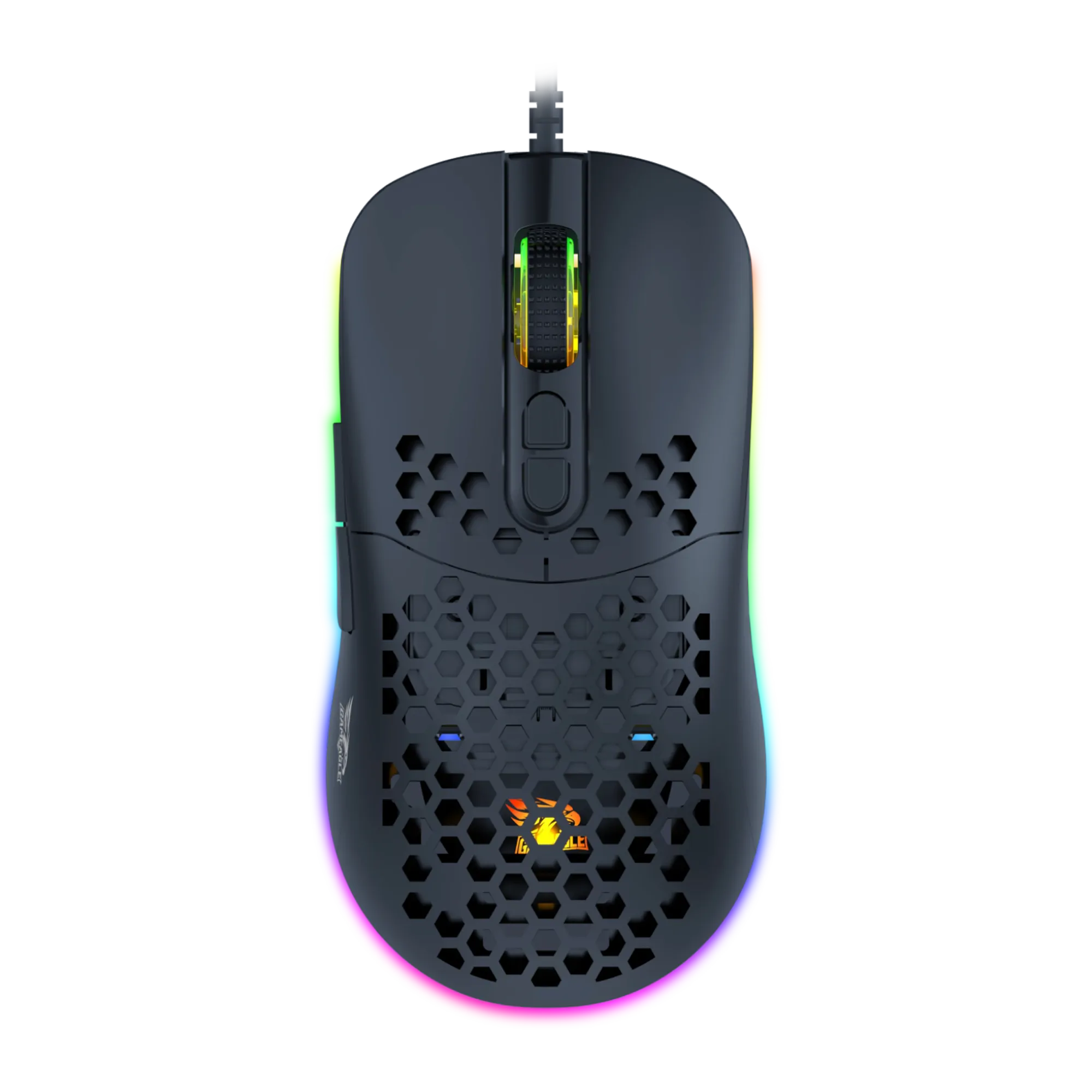 GE69B Ultra Hafif Kablolu RGB Oyuncu Gaming Optik Mouse (Siyah)