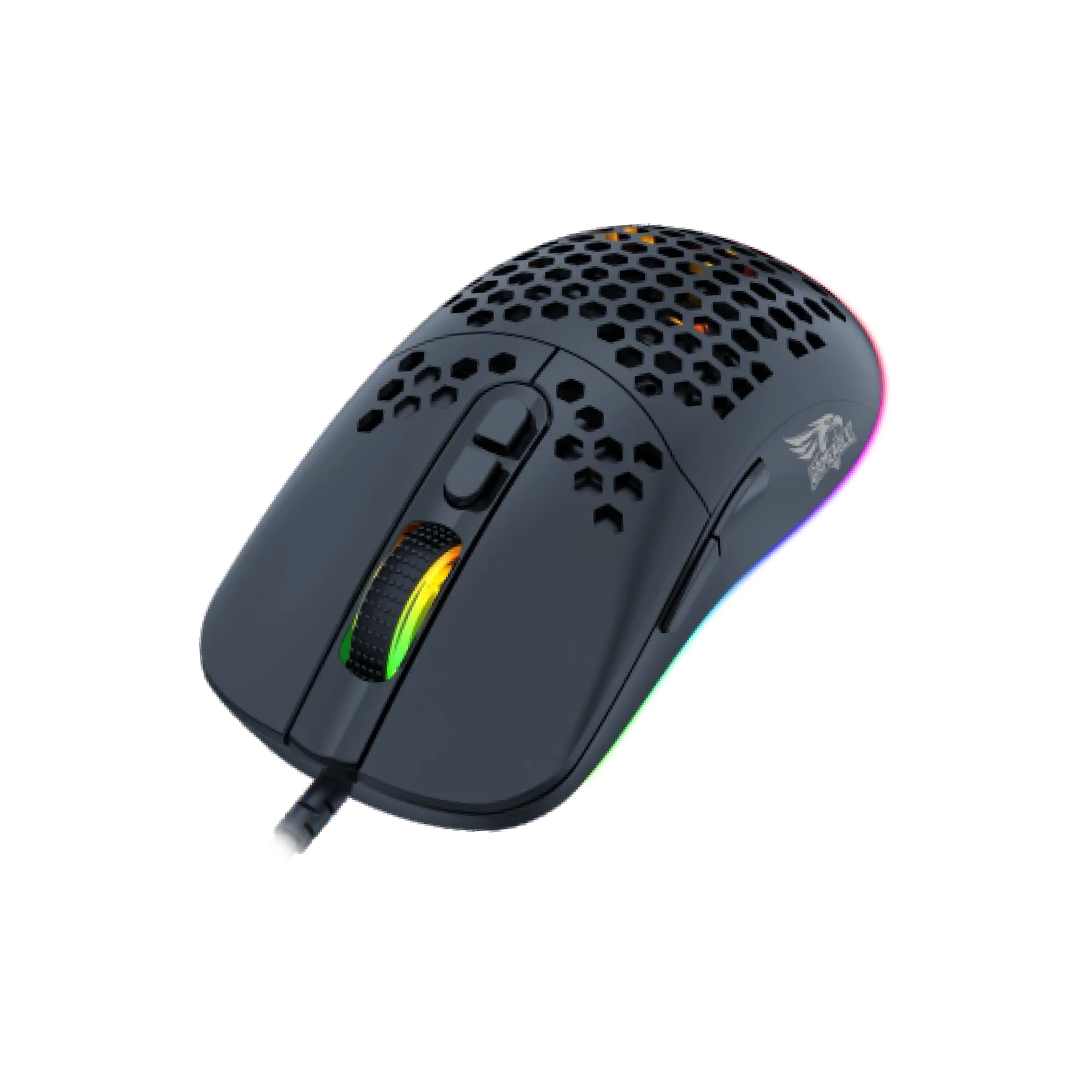 GE69B Ultra Hafif Kablolu RGB Oyuncu Gaming Optik Mouse (Siyah) thumbnail 2