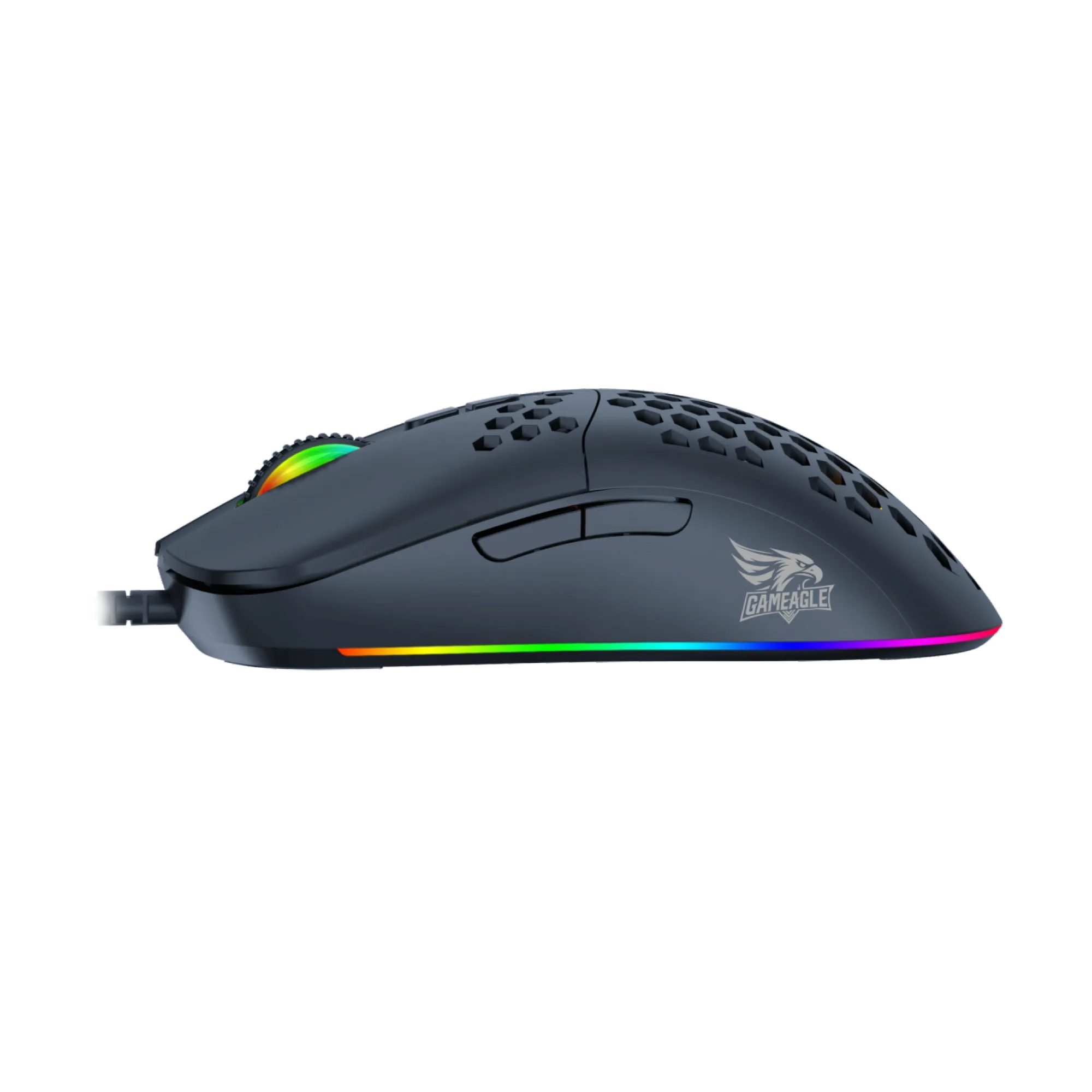 GE69B Ultra Hafif Kablolu RGB Oyuncu Gaming Optik Mouse (Siyah) thumbnail 4
