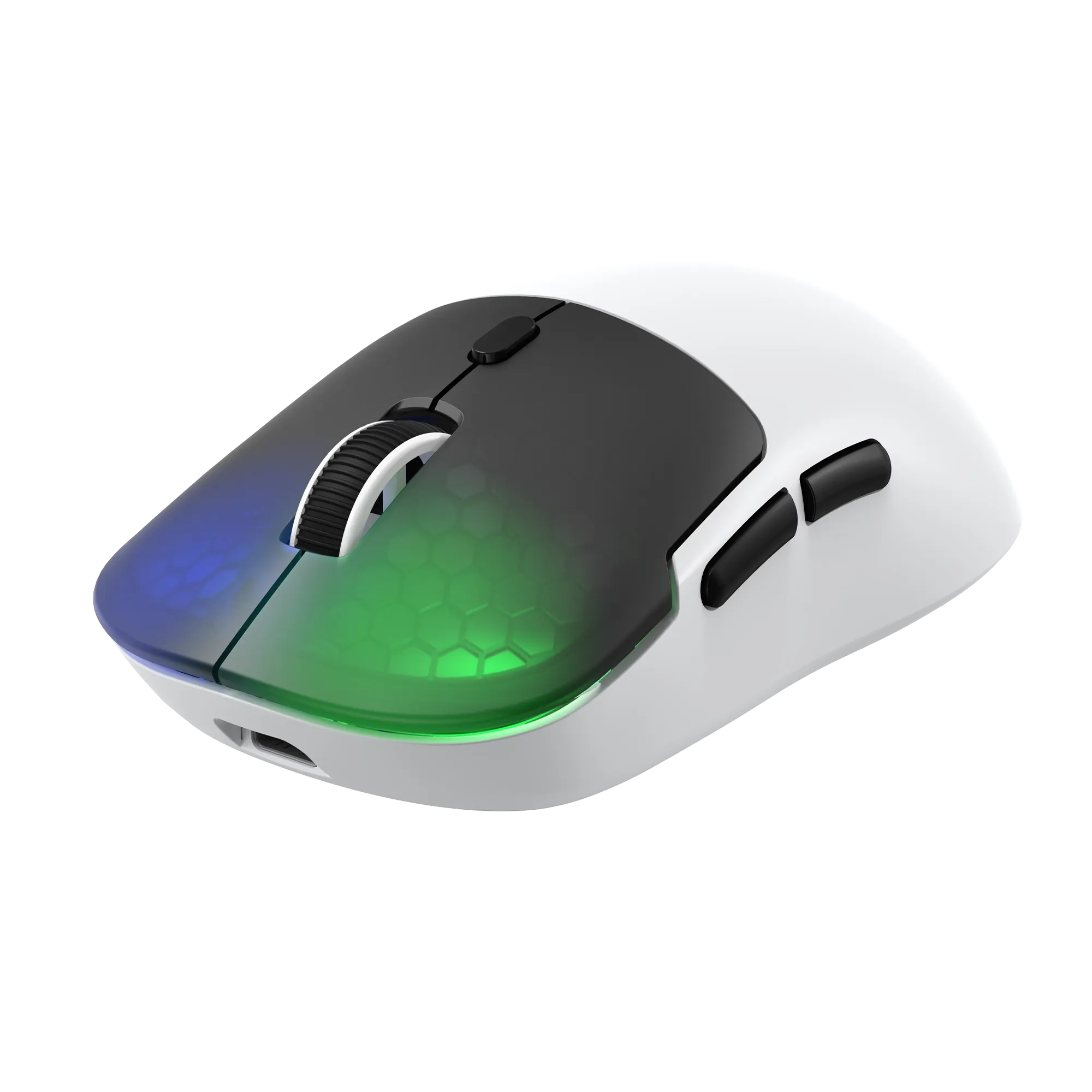 Neon X RGB Kablosuz Ultra Hafif 69gr 1K Hz 12000DPI Oyuncu Mouse Beyaz thumbnail 2