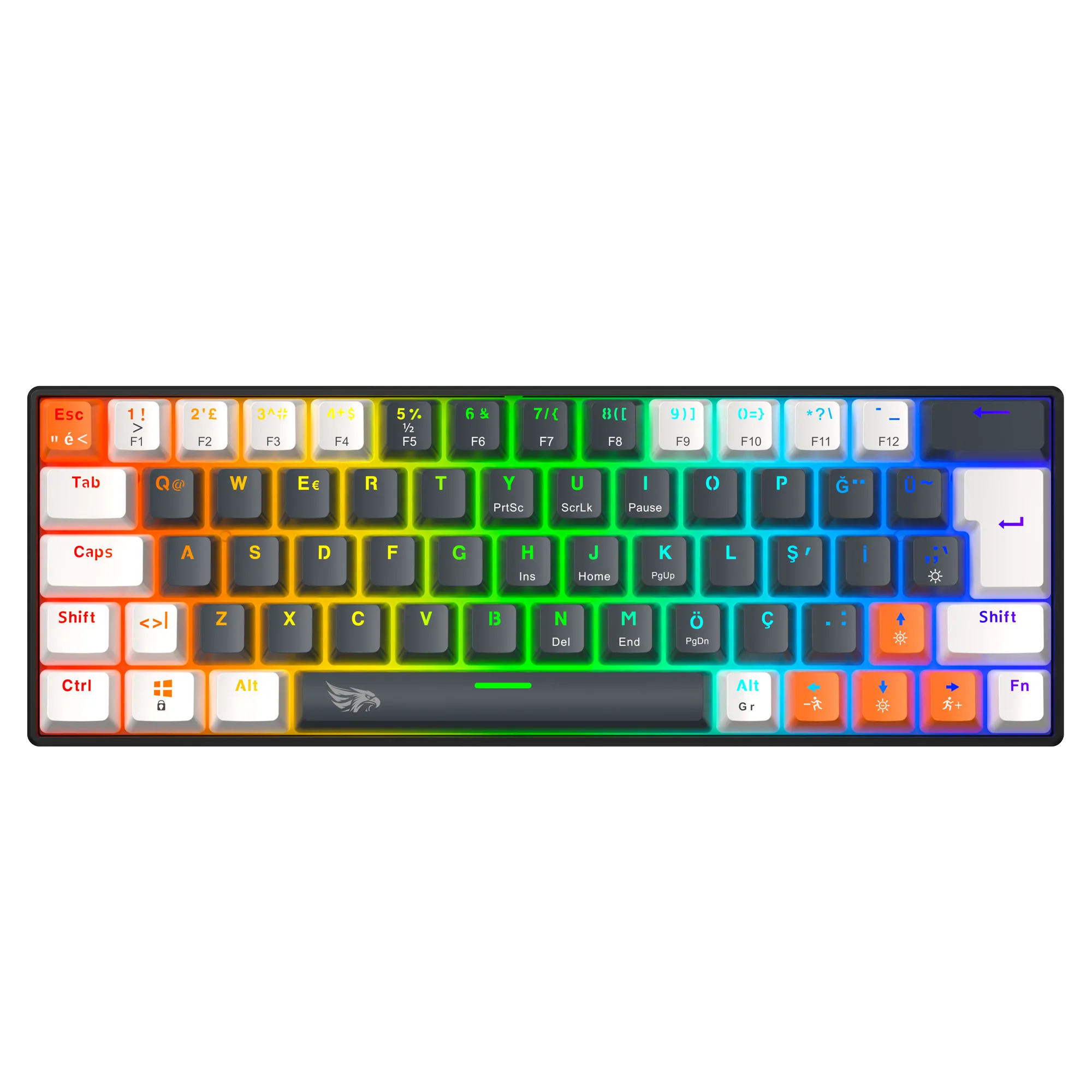 Neopulse Mekanik Kablolu Işıklı Klavye Siyah (Blue Switch)