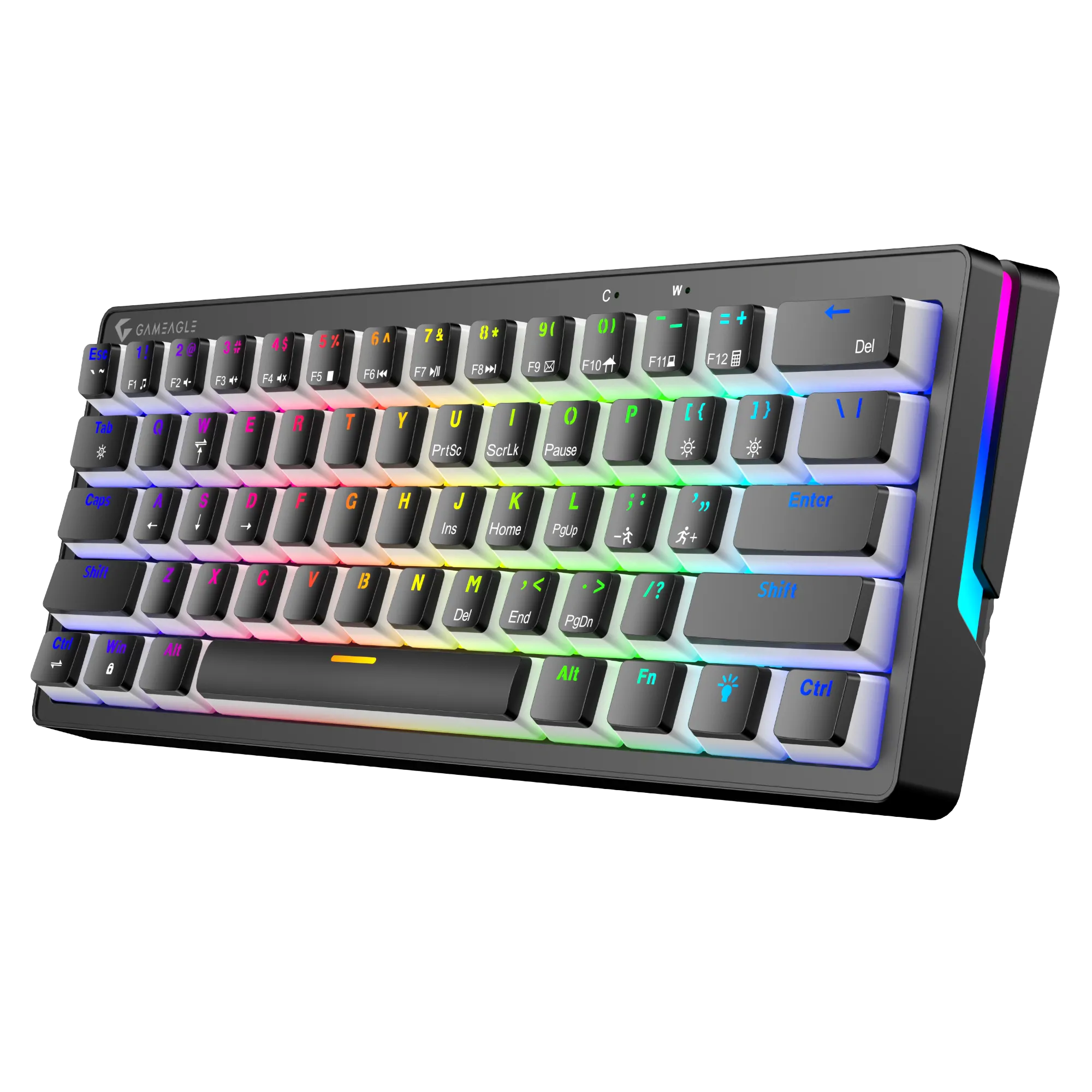 Poseidon RGB Kablolu Full Anti-Ghosting Mekanik Oyuncu Klavyesi Siyah