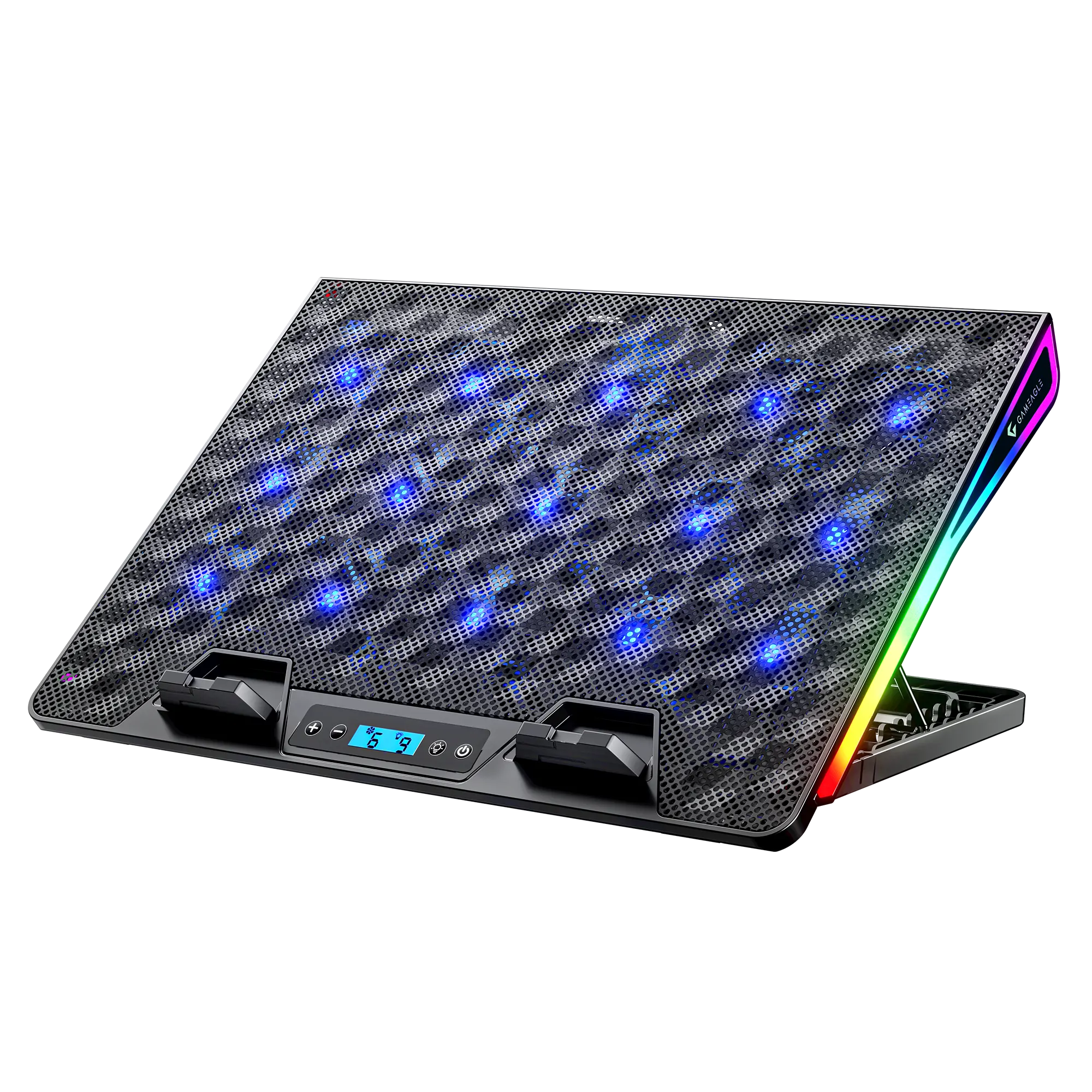 Shadow Cool GT15 RGB 15 Fanlı 10 RGB Modlu 9-17.3'' Notebook Soğutucu thumbnail 2