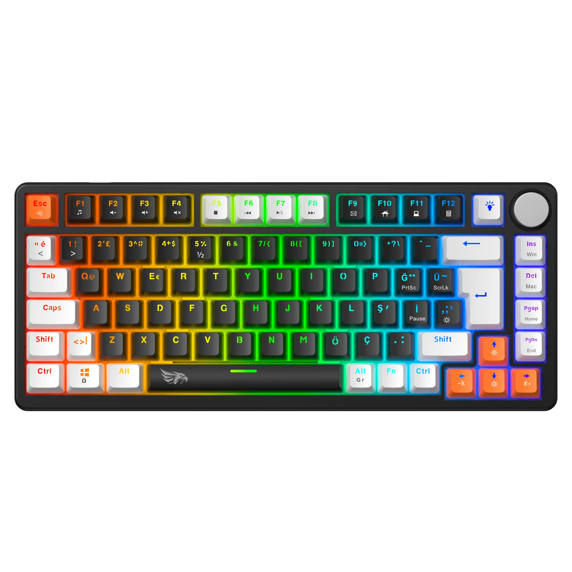 Strike Compact Mekanik Kablolu Işıklı Klavye Siyah (Blue Switch)