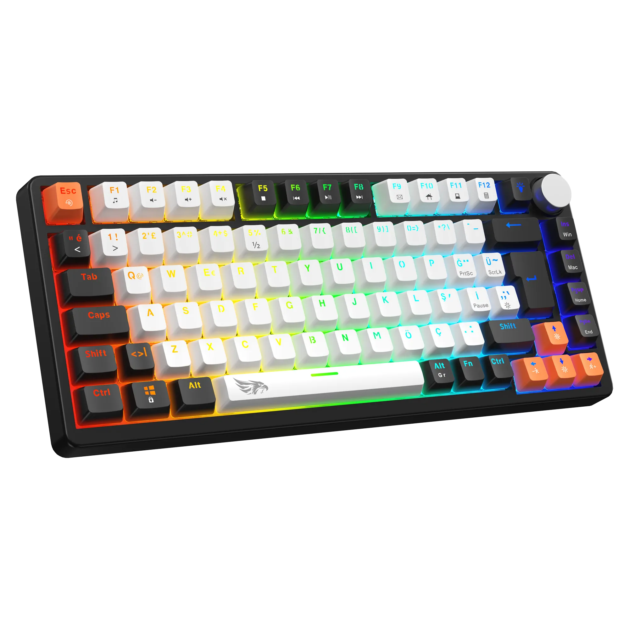Strike Compact Mekanik Kablolu Işıklı Klavye Beyaz (Red Switch) thumbnail 3