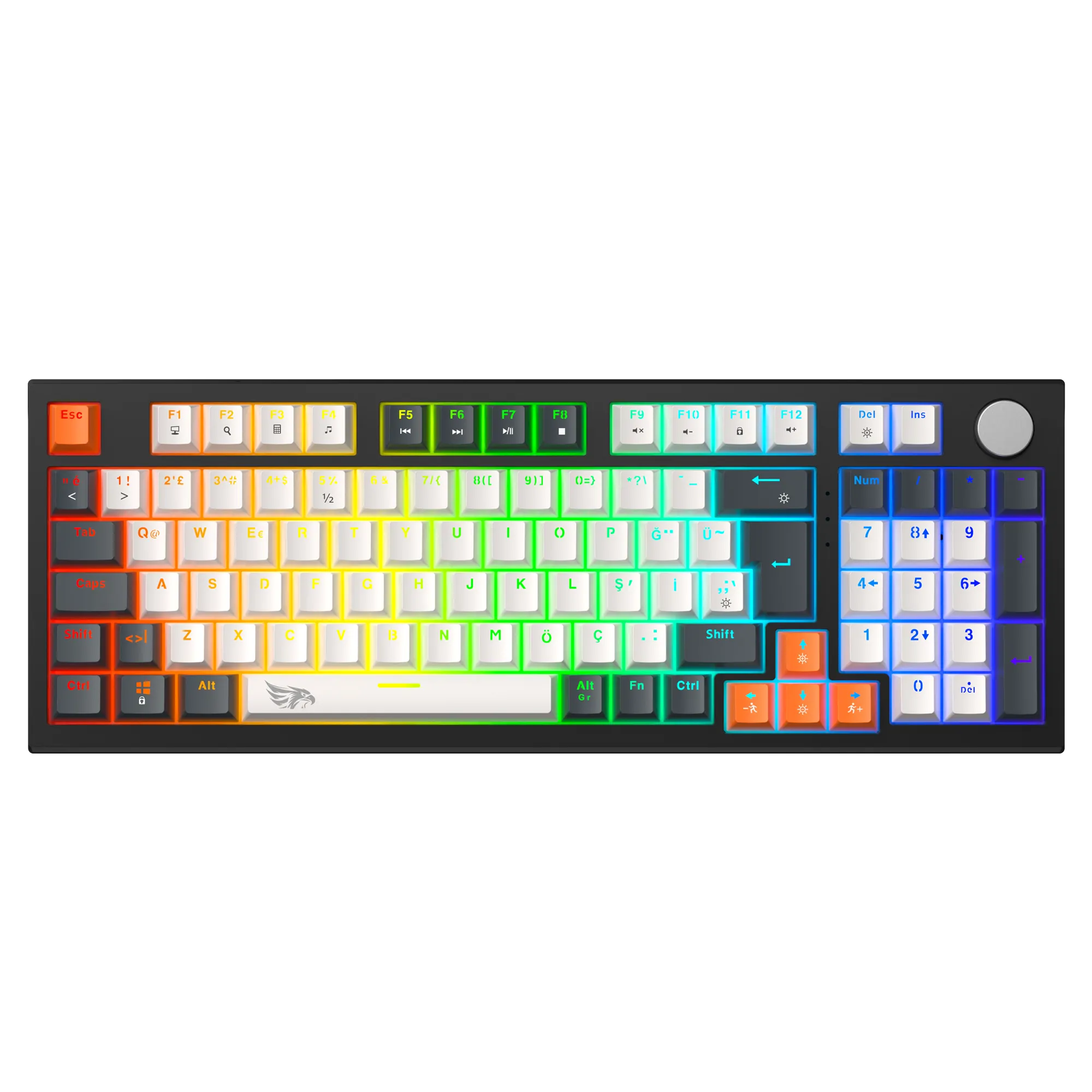 Strike Plus Mekanik Kablolu Işıklı Klavye Beyaz (Blue Switch)