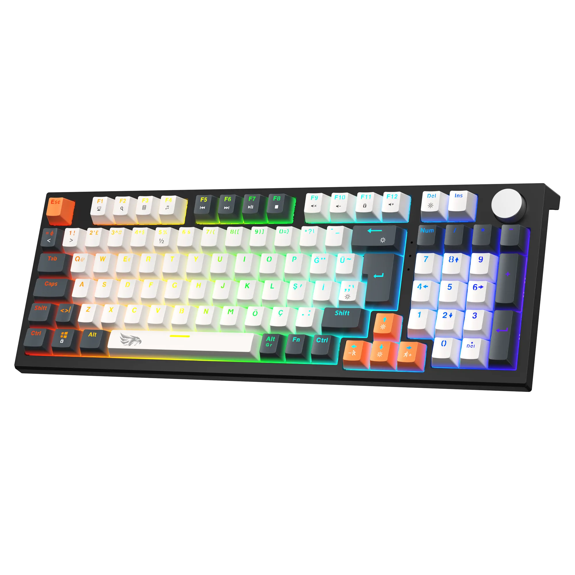 Strike Plus Mekanik Kablolu Işıklı Klavye Beyaz (Blue Switch) thumbnail 2