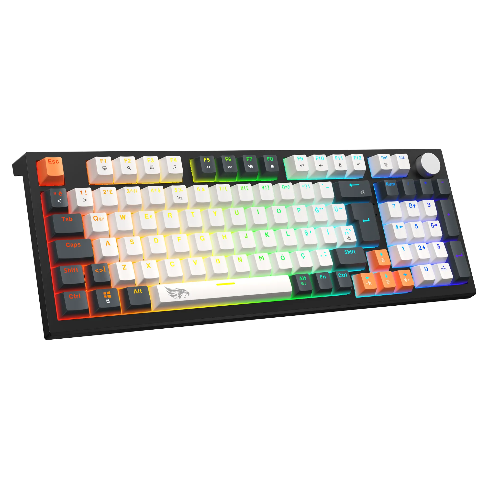 Strike Plus Mekanik Kablolu Işıklı Klavye Beyaz (Blue Switch) thumbnail 3