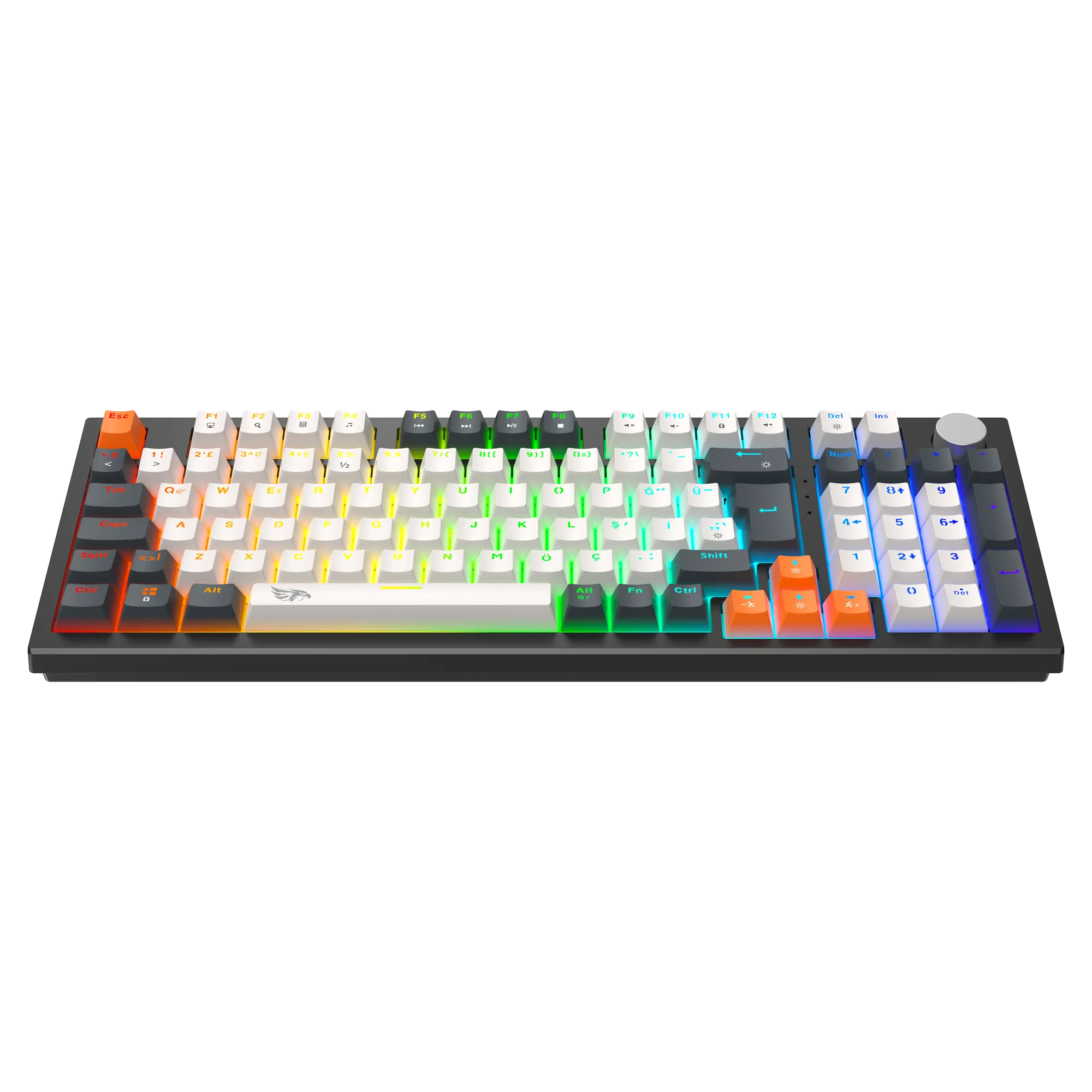 Strike Plus Mekanik Kablolu Işıklı Klavye Beyaz (Blue Switch) thumbnail 5