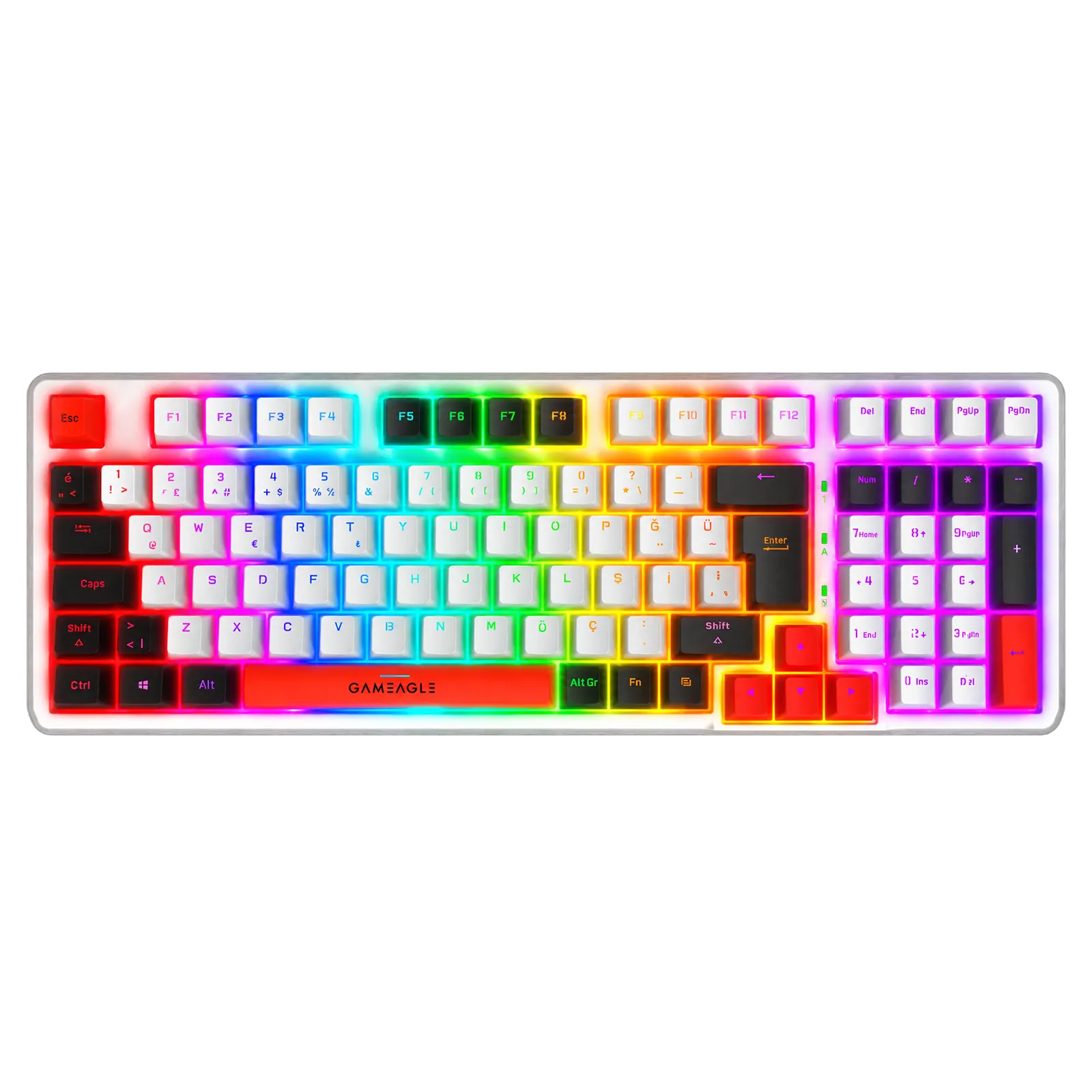 Troya Rgb Kablosuz 3 Mod Mekanik Oyuncu Klavyesi Mix V1