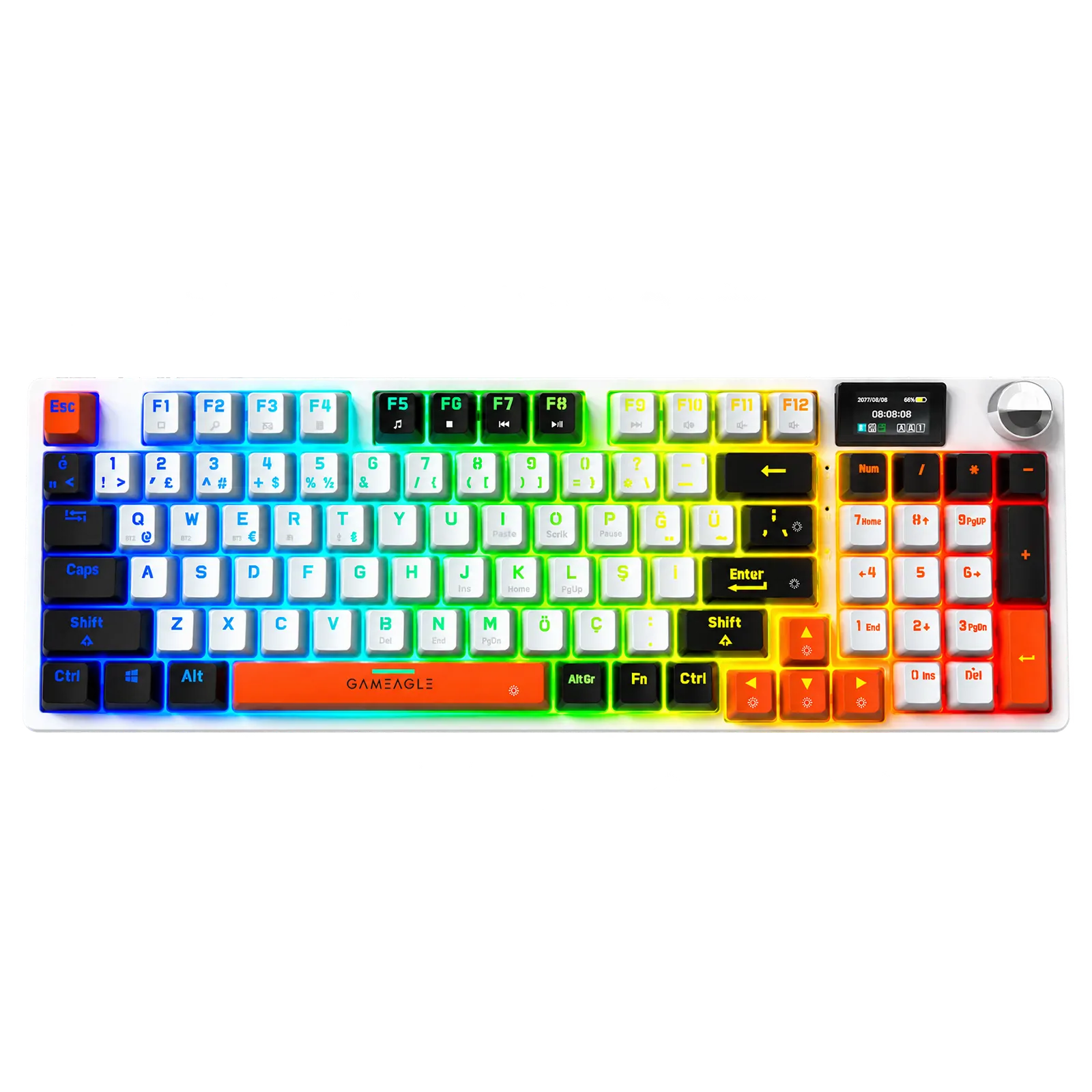 Vision Prime Rgb Kablosuz 3 Mod Mekanik Oyuncu Klavyesi Mix V1
