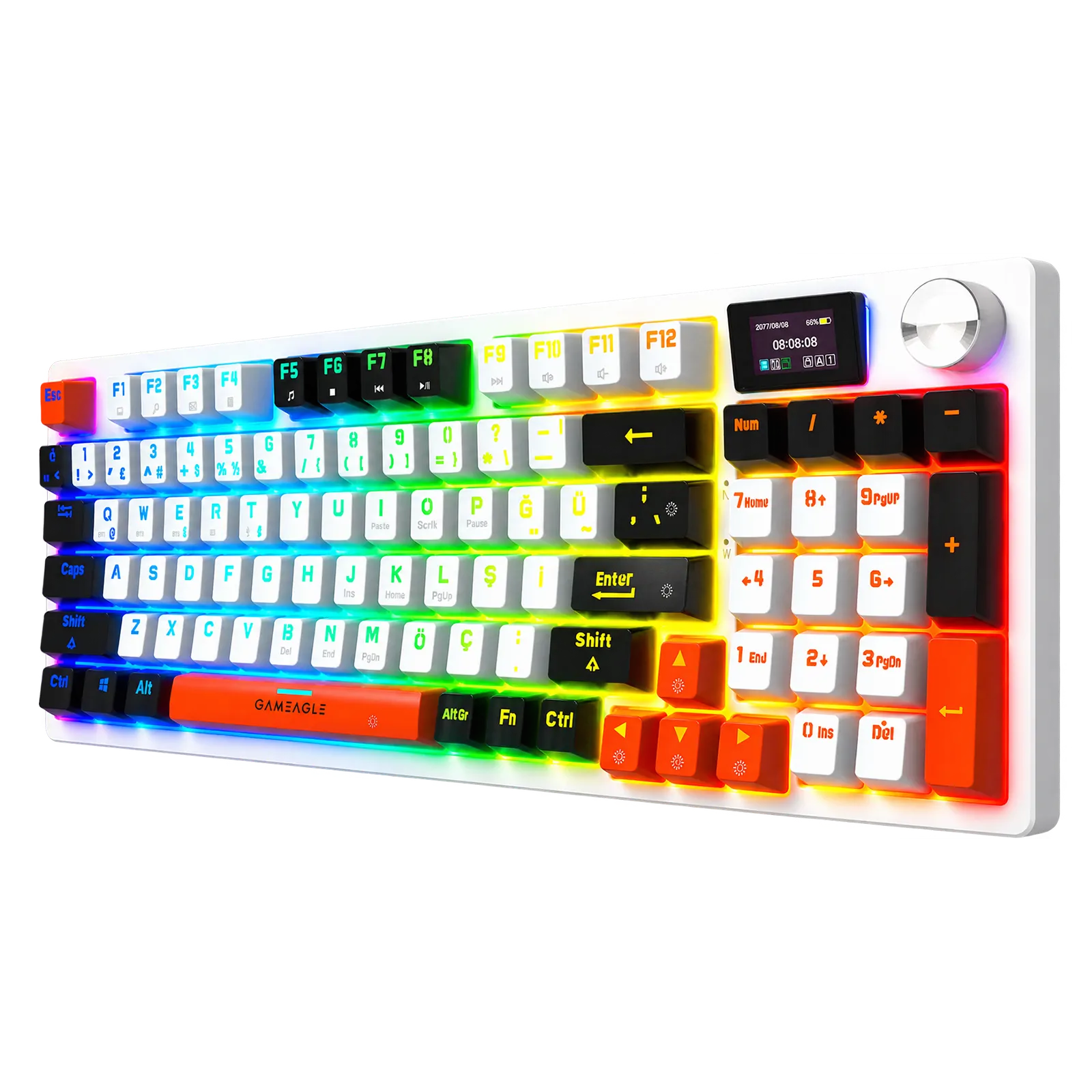 Vision Prime Rgb Kablosuz 3 Mod Mekanik Oyuncu Klavyesi Mix V1 thumbnail 4